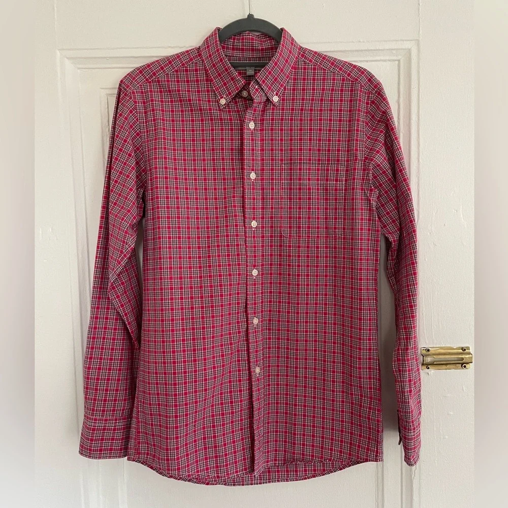Red Plaid Button Down - Picture 2 of 8